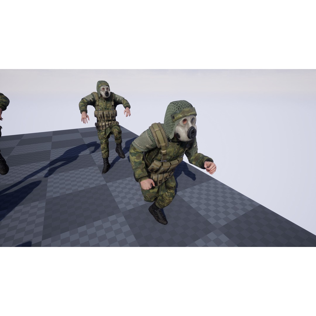 Post-Apocalyptic Survivor 3D Model – Low Poly Game Ready Character, FBX - View 15