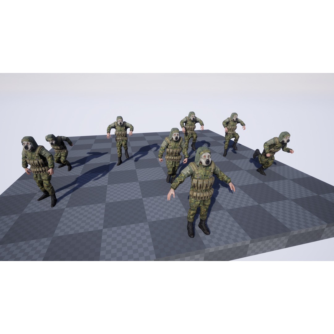 Post-Apocalyptic Survivor 3D Model – Low Poly Game Ready Character, FBX - View 16