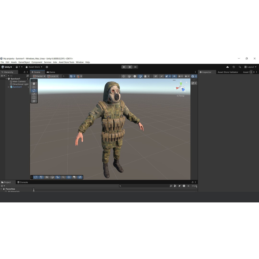 Post-Apocalyptic Survivor 3D Model – Low Poly Game Ready Character, FBX - View 18