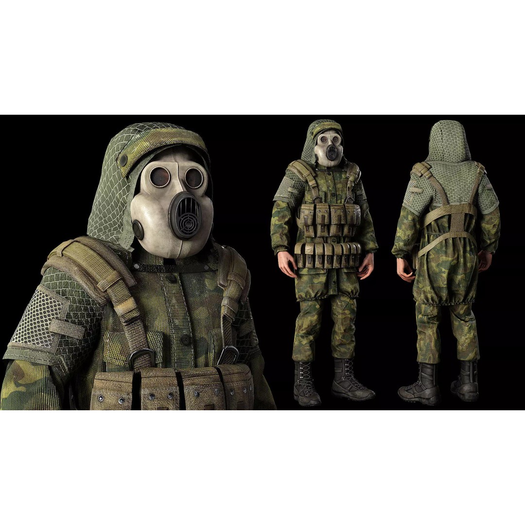Post-Apocalyptic Survivor 3D Model – Low Poly Game Ready Character, FBX - View 2