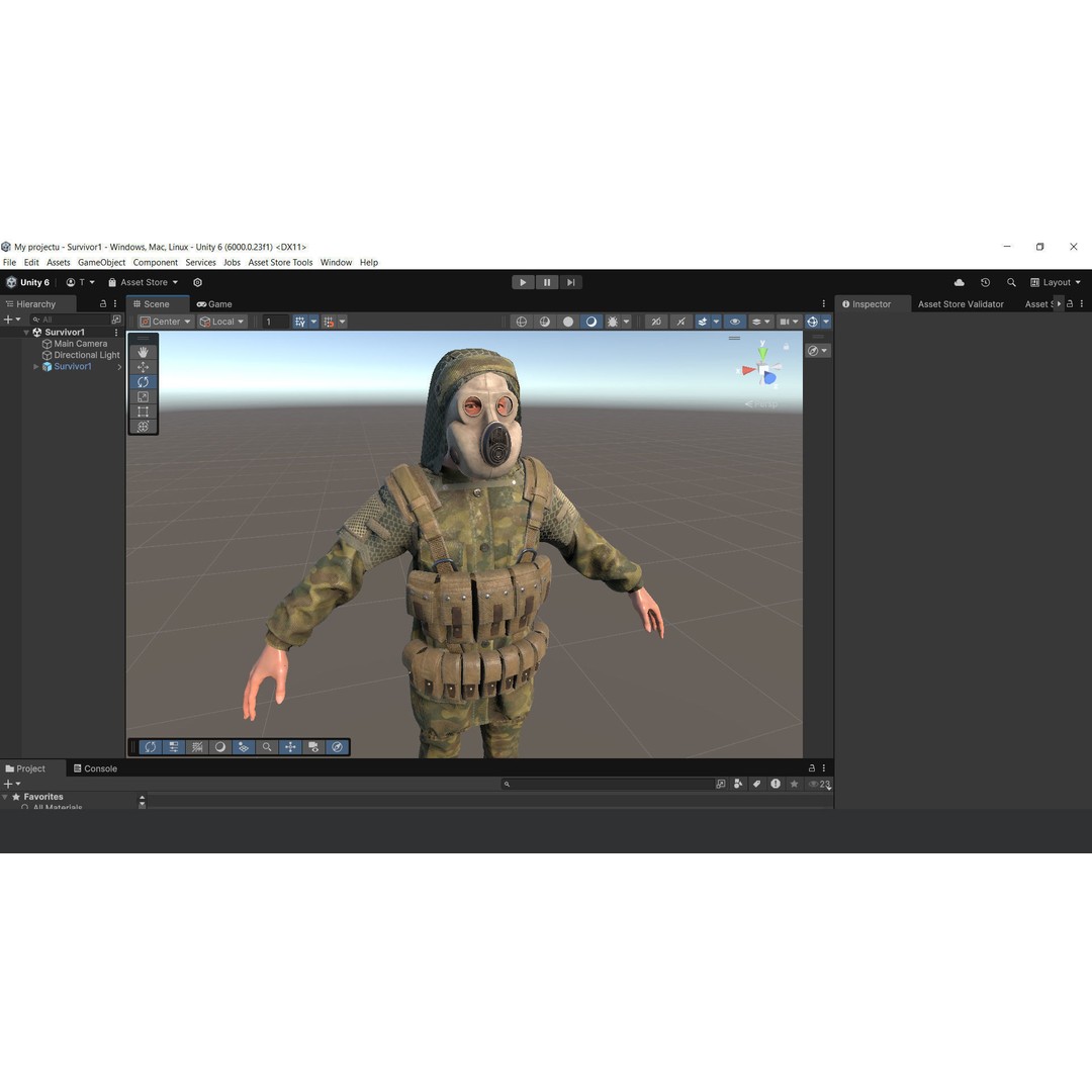 Post-Apocalyptic Survivor 3D Model – Low Poly Game Ready Character, FBX - View 20
