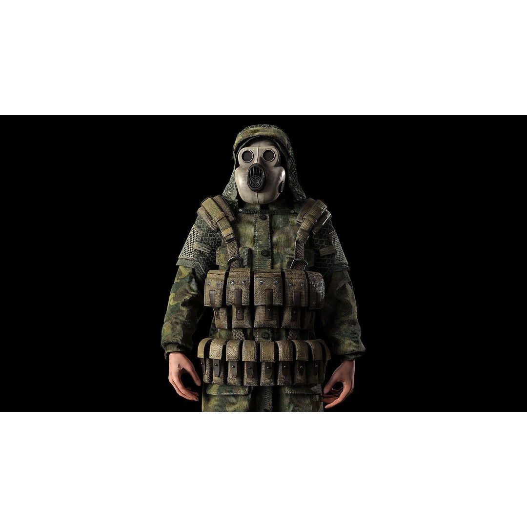 Post-Apocalyptic Survivor 3D Model – Low Poly Game Ready Character, FBX - View 6