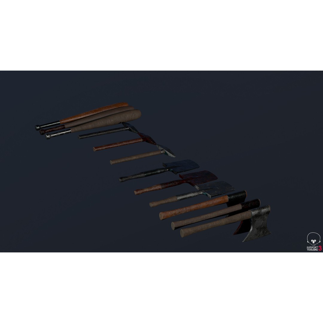 Survivor Girl 1 3D Model – Low Poly Rigged Character for Games - View 18