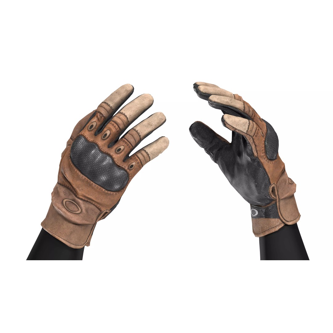 Oakley Hard Knuckle Gloves 3D Model – Low Poly Game-Ready Asset, FBX, OBJ - View 2