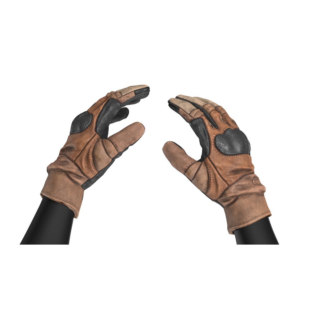 Oakley Hard Knuckle Gloves 3D Model – Low Poly Game-Ready Asset, FBX, OBJ - View 5