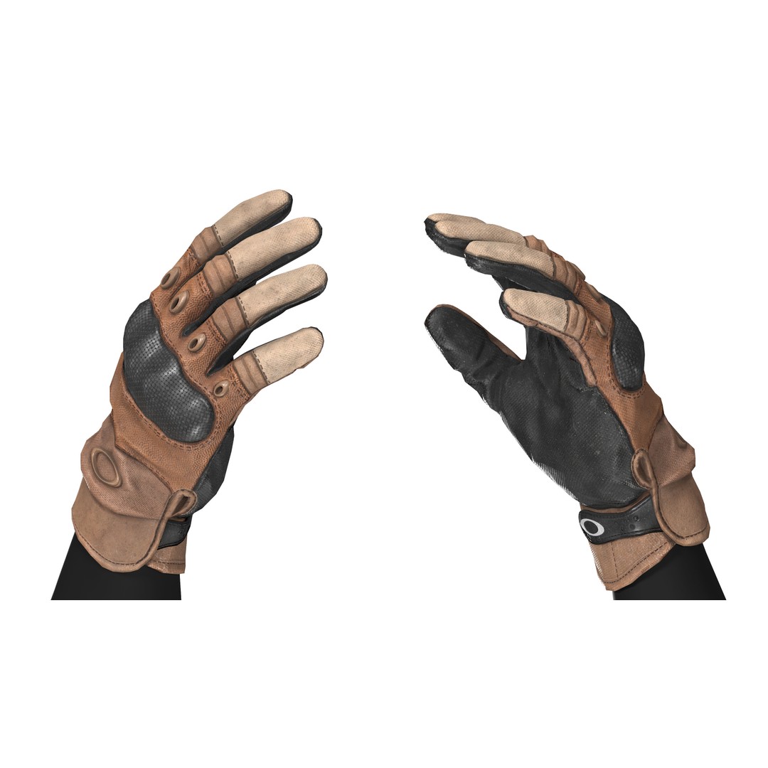 Oakley Hard Knuckle Gloves 3D Model – Low Poly Game-Ready Asset, FBX, OBJ - View 7