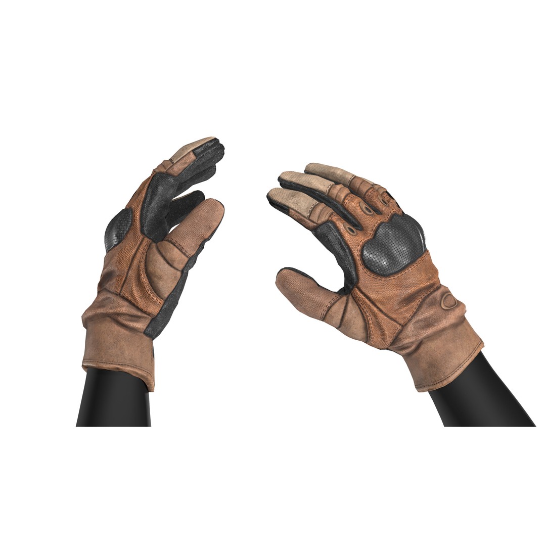 Oakley Hard Knuckle Gloves 3D Model – Low Poly Game-Ready Asset, FBX, OBJ - View 9