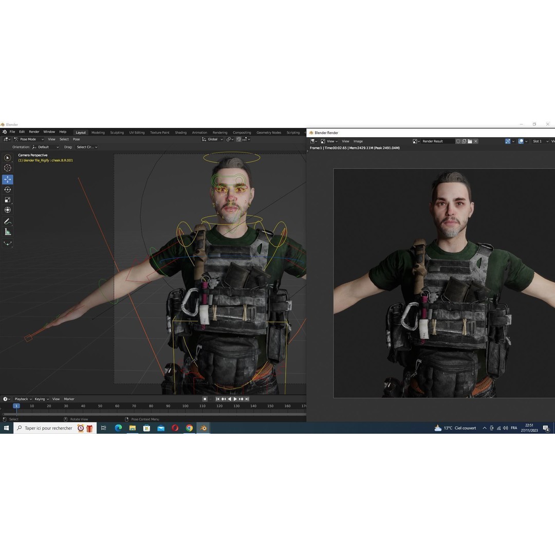 Maple Sentinel 3D Model – Low Poly Rigged Character with PBR Textures - View 27