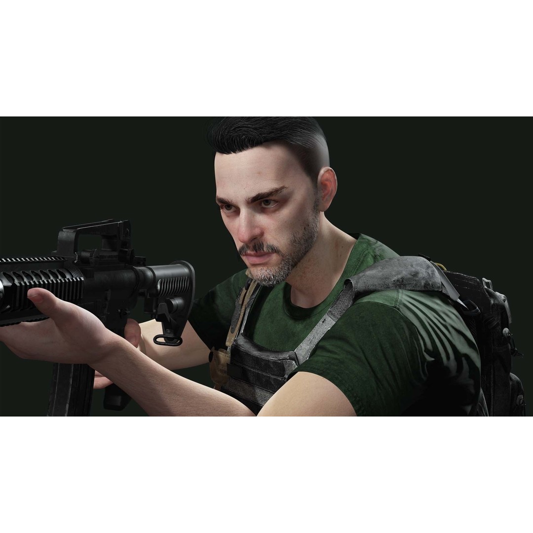 Maple Sentinel 3D Model – Low Poly Rigged Character with PBR Textures - View 9