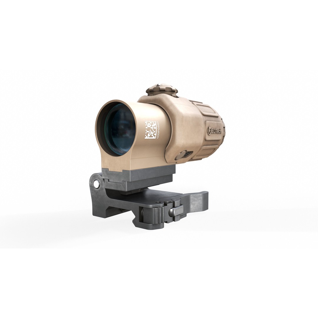 EOTech G33 3D Model – Low Poly Game-Ready Magnifier with PBR Textures - View 11