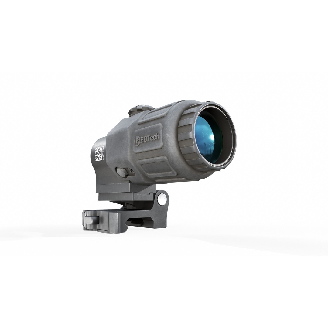 EOTech G33 3D Model – Low Poly Game-Ready Magnifier with PBR Textures - View 14