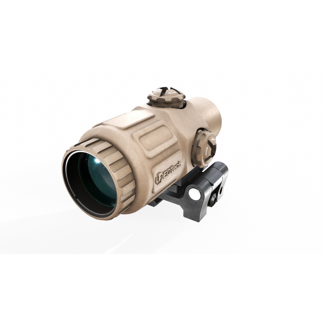 EOTech G33 3D Model – Low Poly Game-Ready Magnifier with PBR Textures - View 17