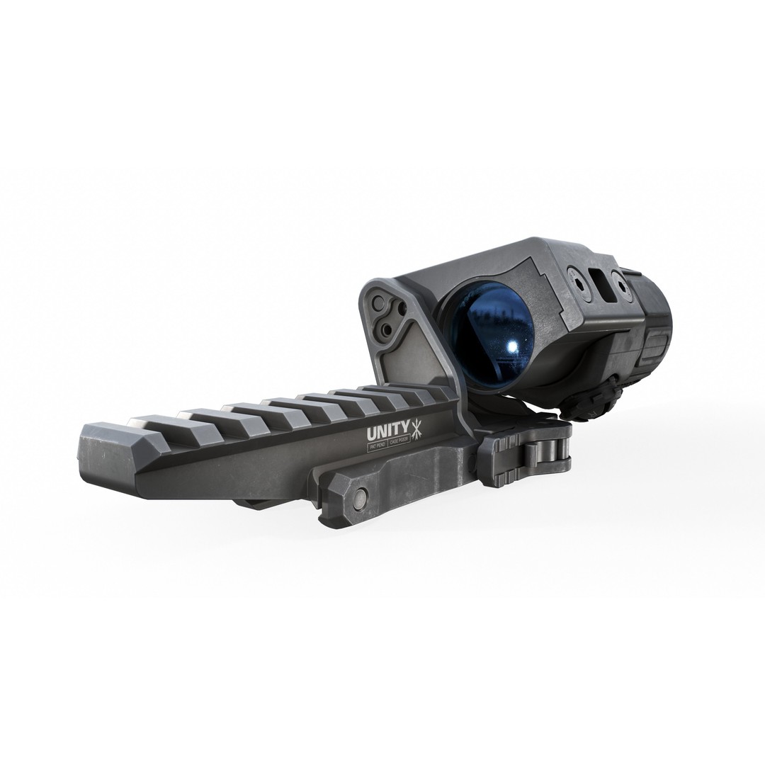 EOTech G33 3D Model – Low Poly Game-Ready Magnifier with PBR Textures - View 22
