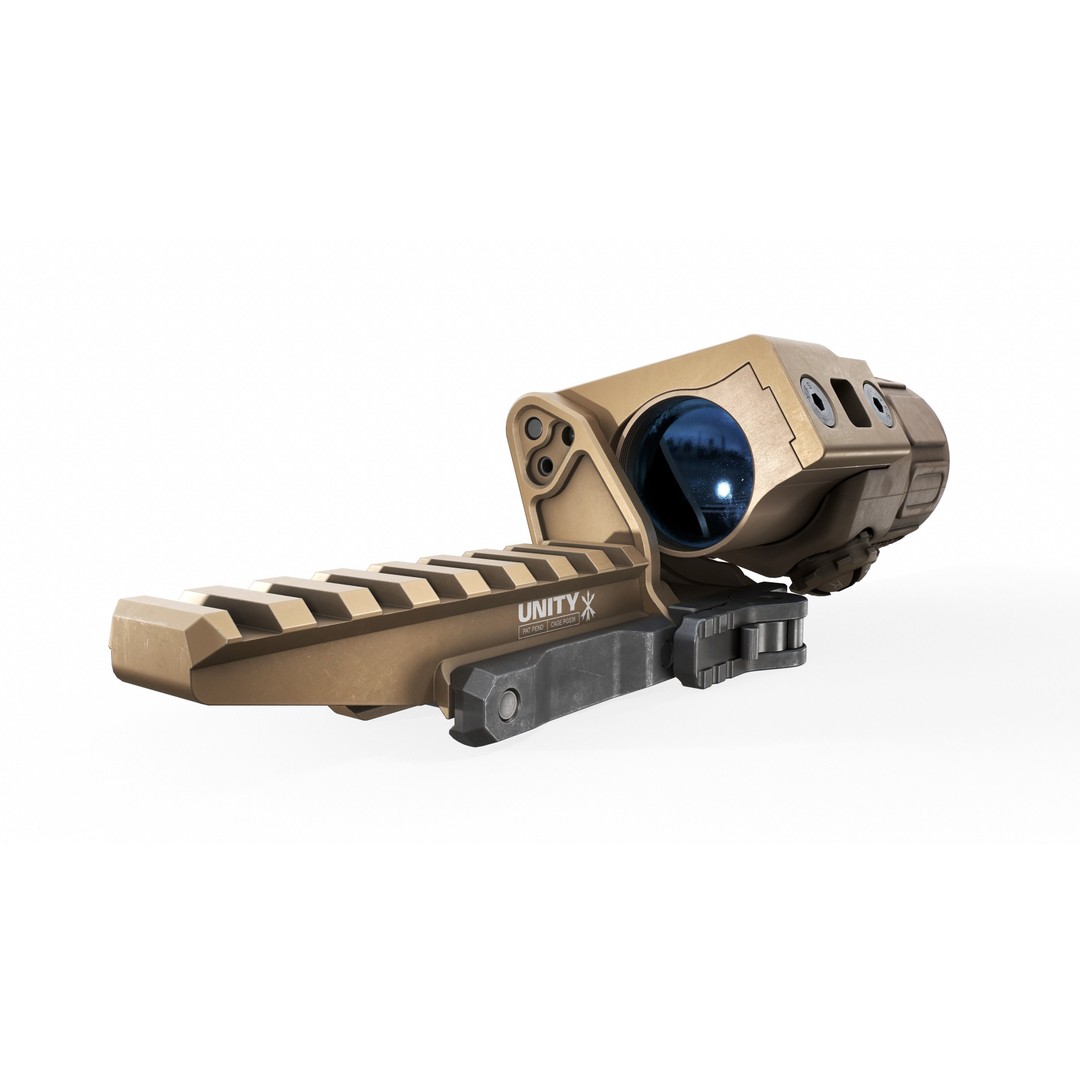 EOTech G33 3D Model – Low Poly Game-Ready Magnifier with PBR Textures - View 24
