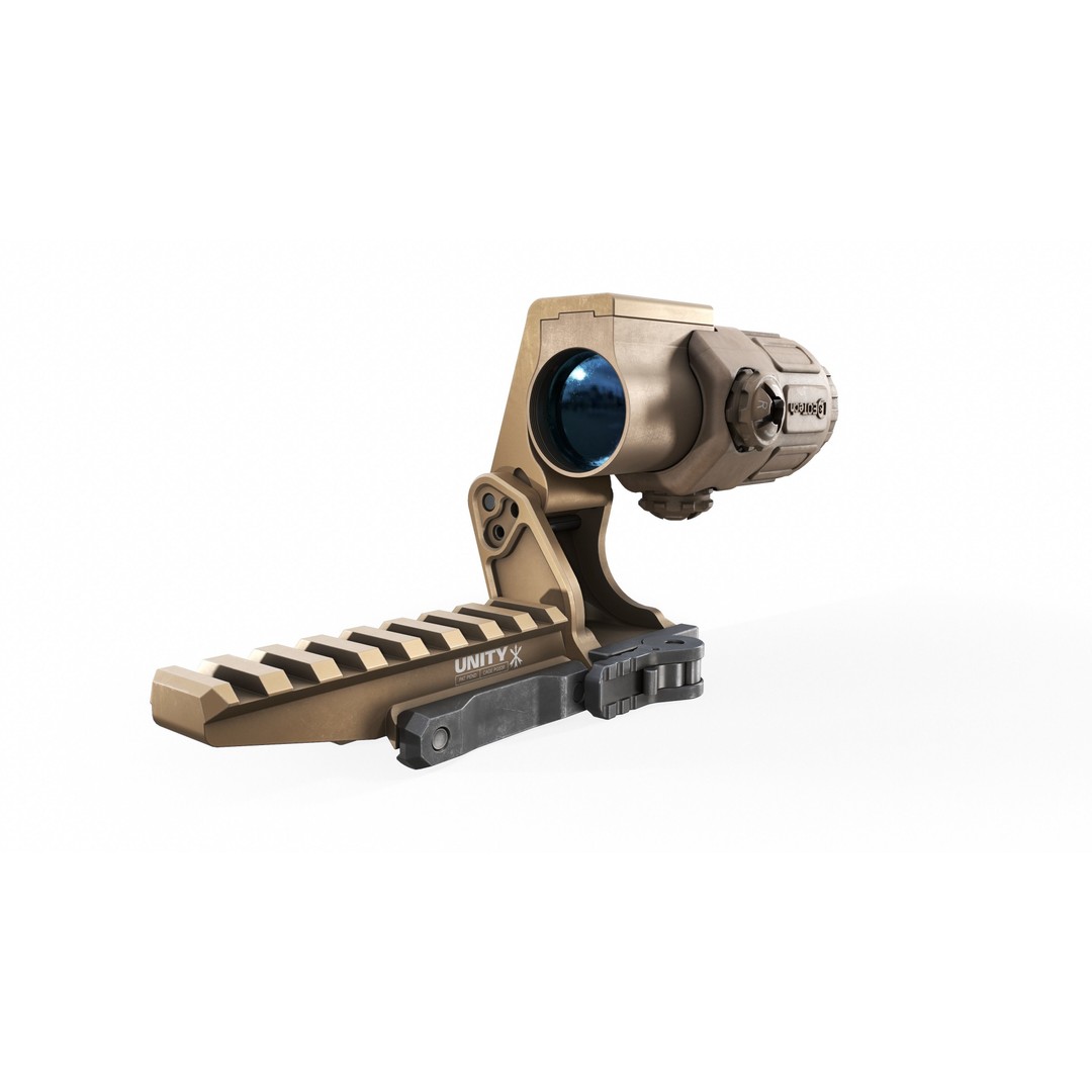 EOTech G33 3D Model – Low Poly Game-Ready Magnifier with PBR Textures - View 25