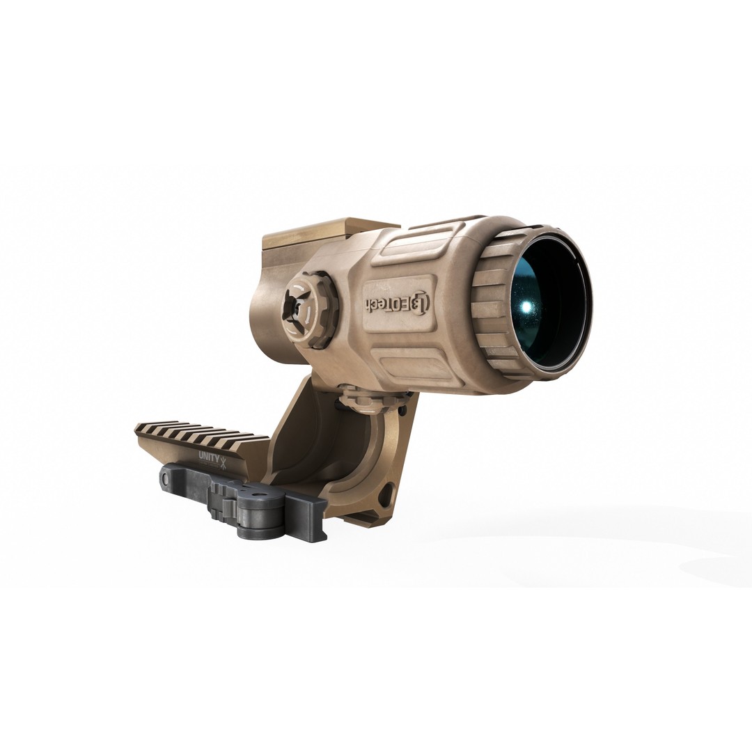 EOTech G33 3D Model – Low Poly Game-Ready Magnifier with PBR Textures - View 33