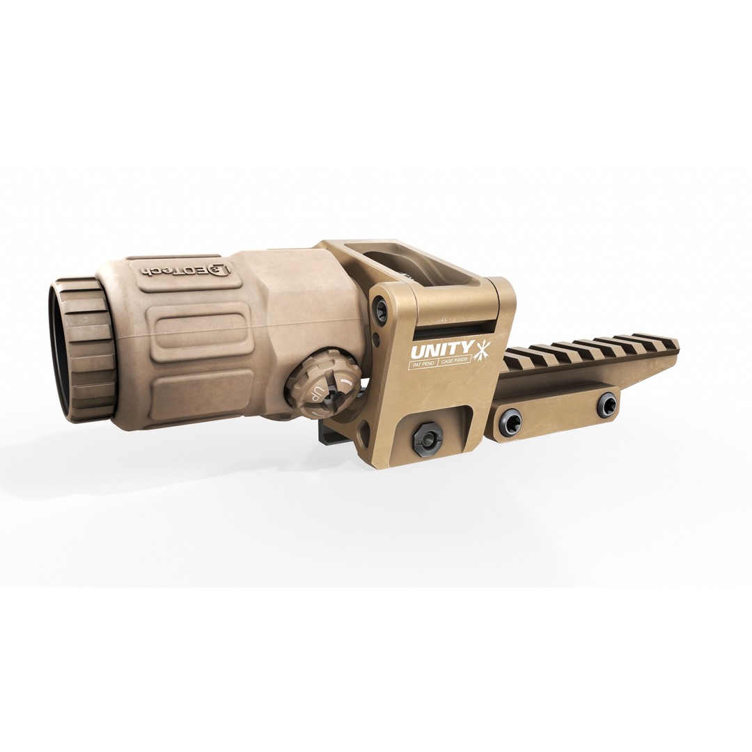 EOTech G33 3D Model – Low Poly Game-Ready Magnifier with PBR Textures - View 36