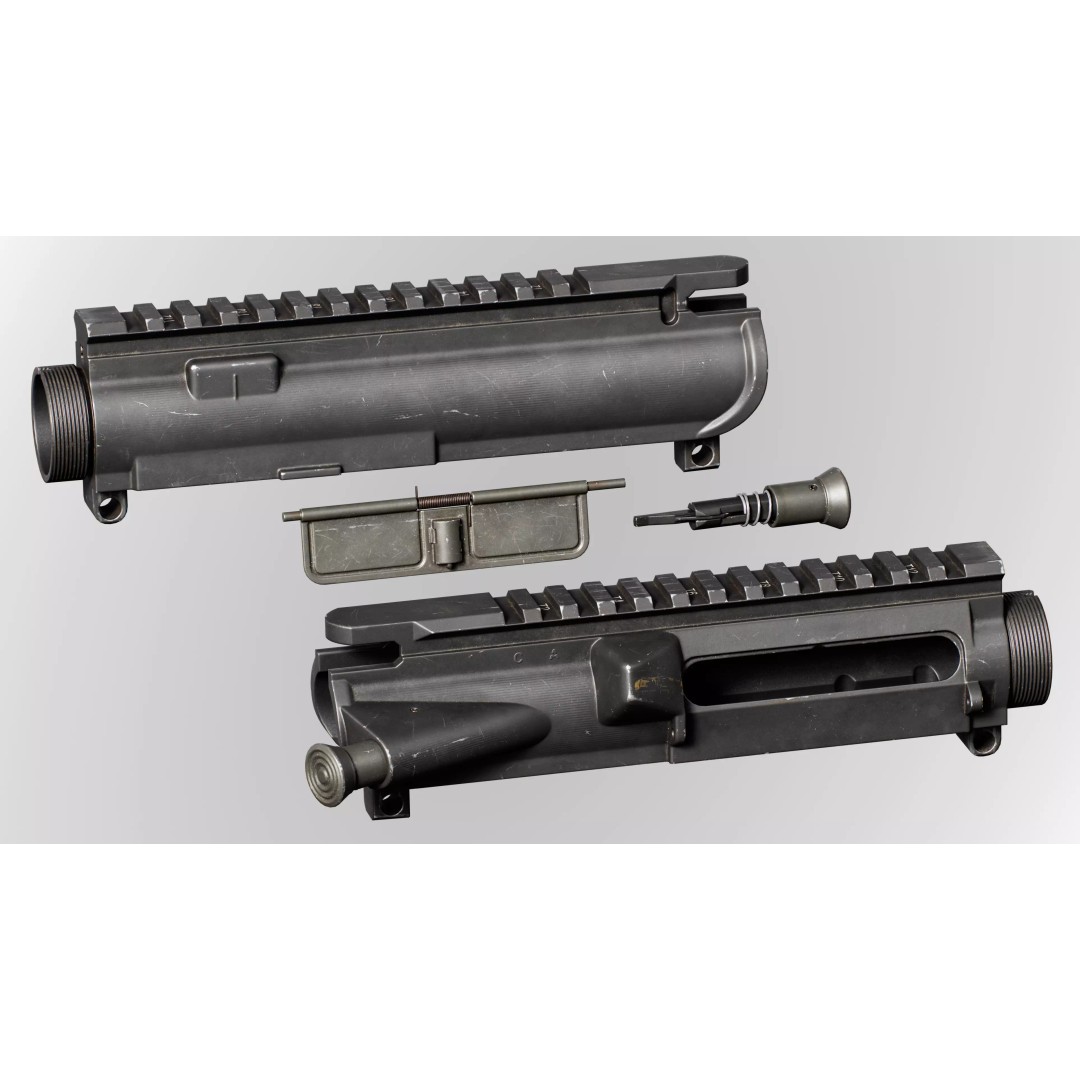 AR15 M4A1 Upper Receiver 3D Model – Low Poly Game Asset, PBR Textures - View 10