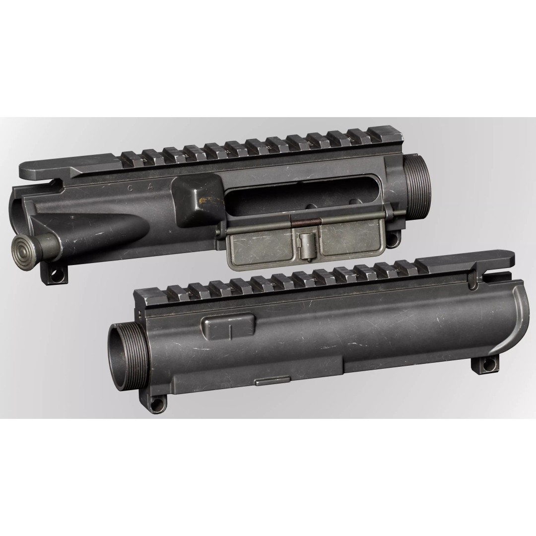 AR15 M4A1 Upper Receiver 3D Model – Low Poly Game Asset, PBR Textures - View 12