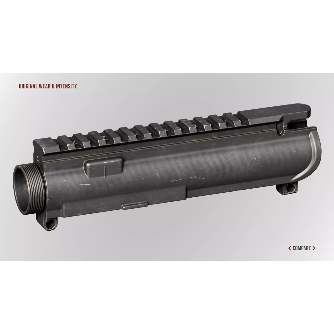 AR15 M4A1 Upper Receiver 3D Model – Low Poly Game Asset, PBR Textures - View 16