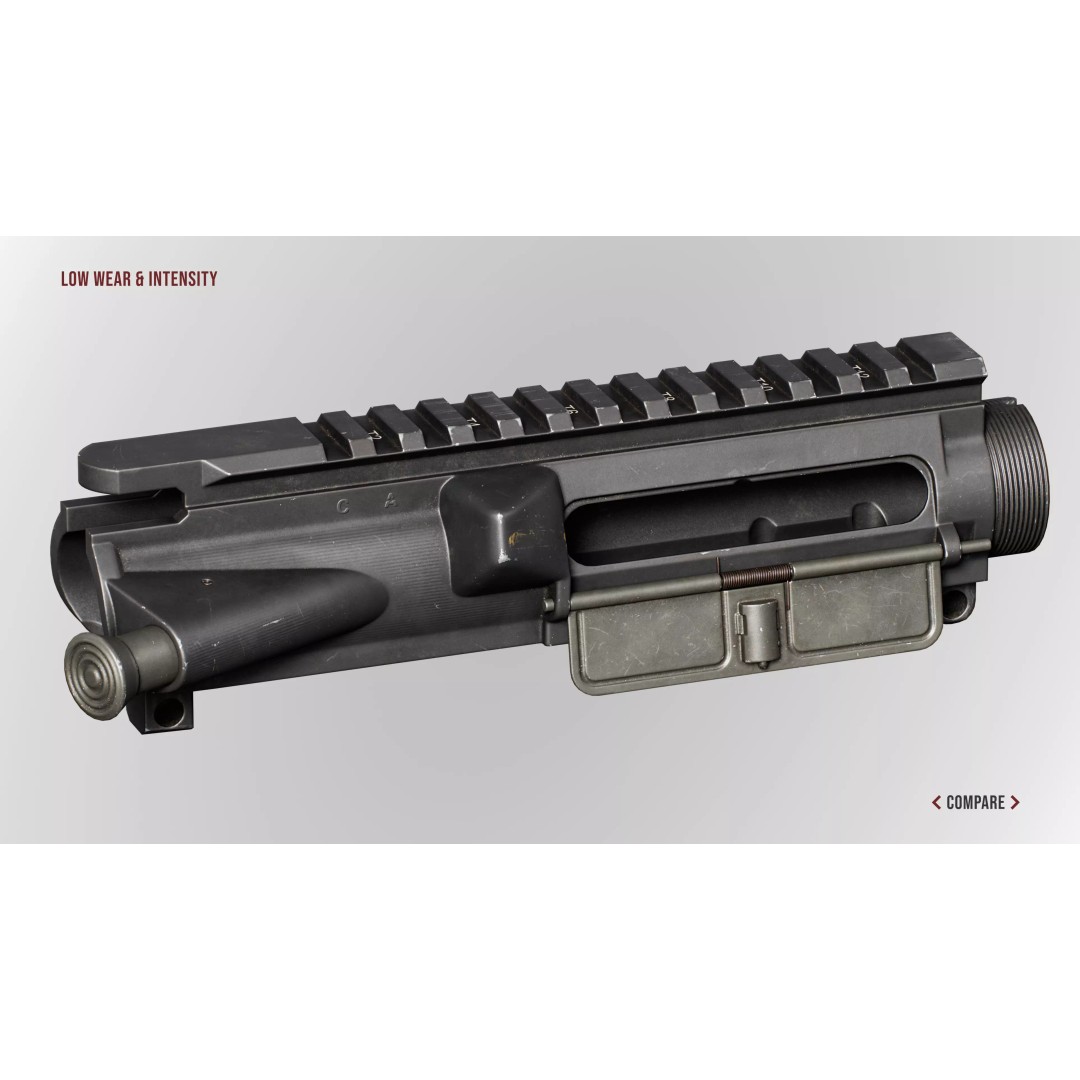 AR15 M4A1 Upper Receiver 3D Model – Low Poly Game Asset, PBR Textures - View 18