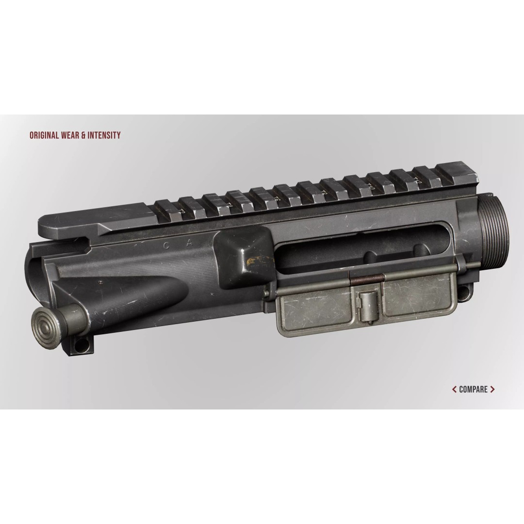 AR15 M4A1 Upper Receiver 3D Model – Low Poly Game Asset, PBR Textures - View 19