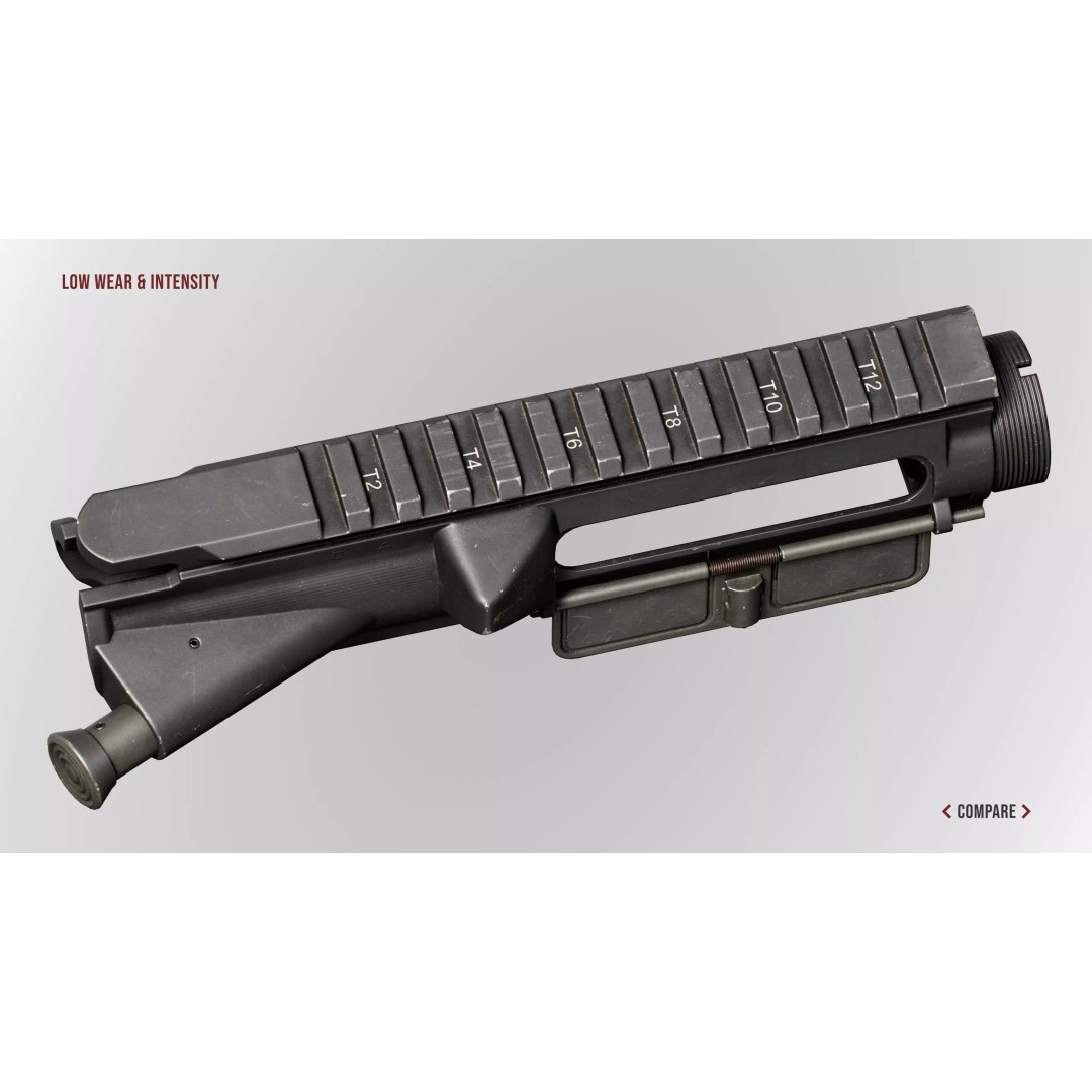 AR15 M4A1 Upper Receiver 3D Model – Low Poly Game Asset, PBR Textures - View 21