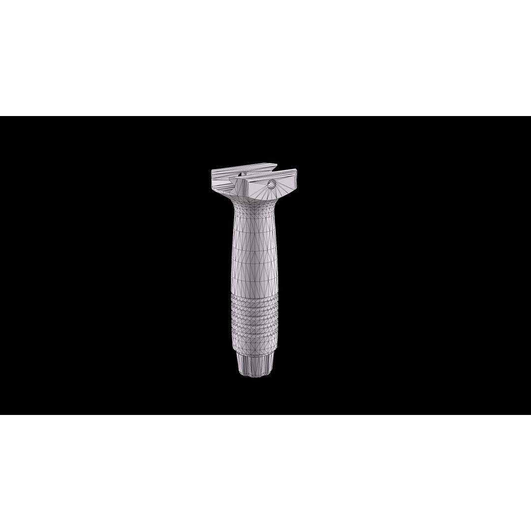 Knights Armament Forward Grip 3D Model – Low Poly Vertical Grip, FBX