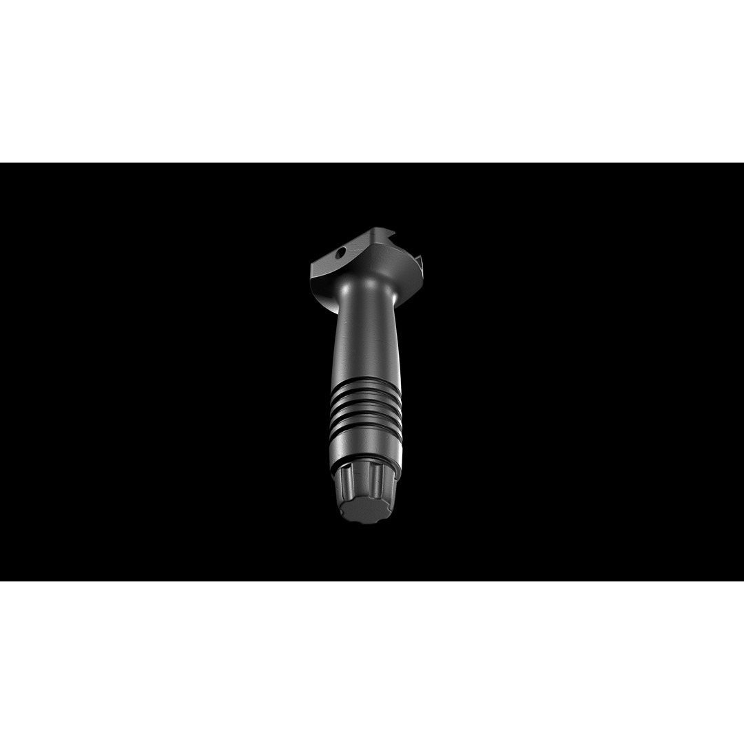 Knights Armament Forward Grip 3D Model – Low Poly Vertical Grip, FBX - View 12