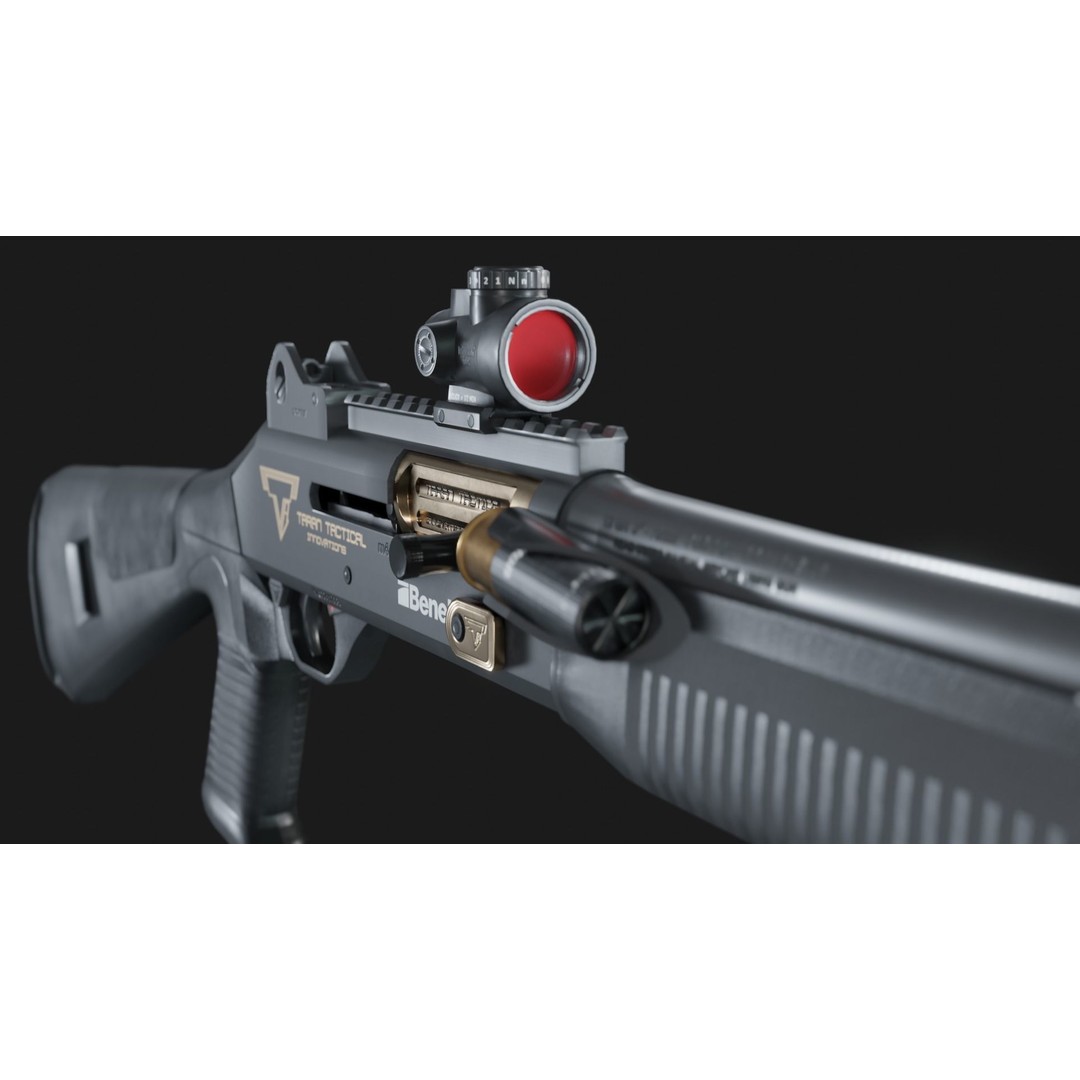 TTI Benelli M4 Super 90 3D Model – Low Poly Game Asset, FBX/OBJ - View 13