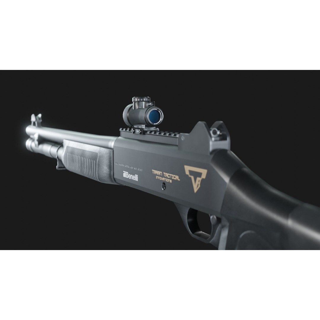 TTI Benelli M4 Super 90 3D Model – Low Poly Game Asset, FBX/OBJ - View 14