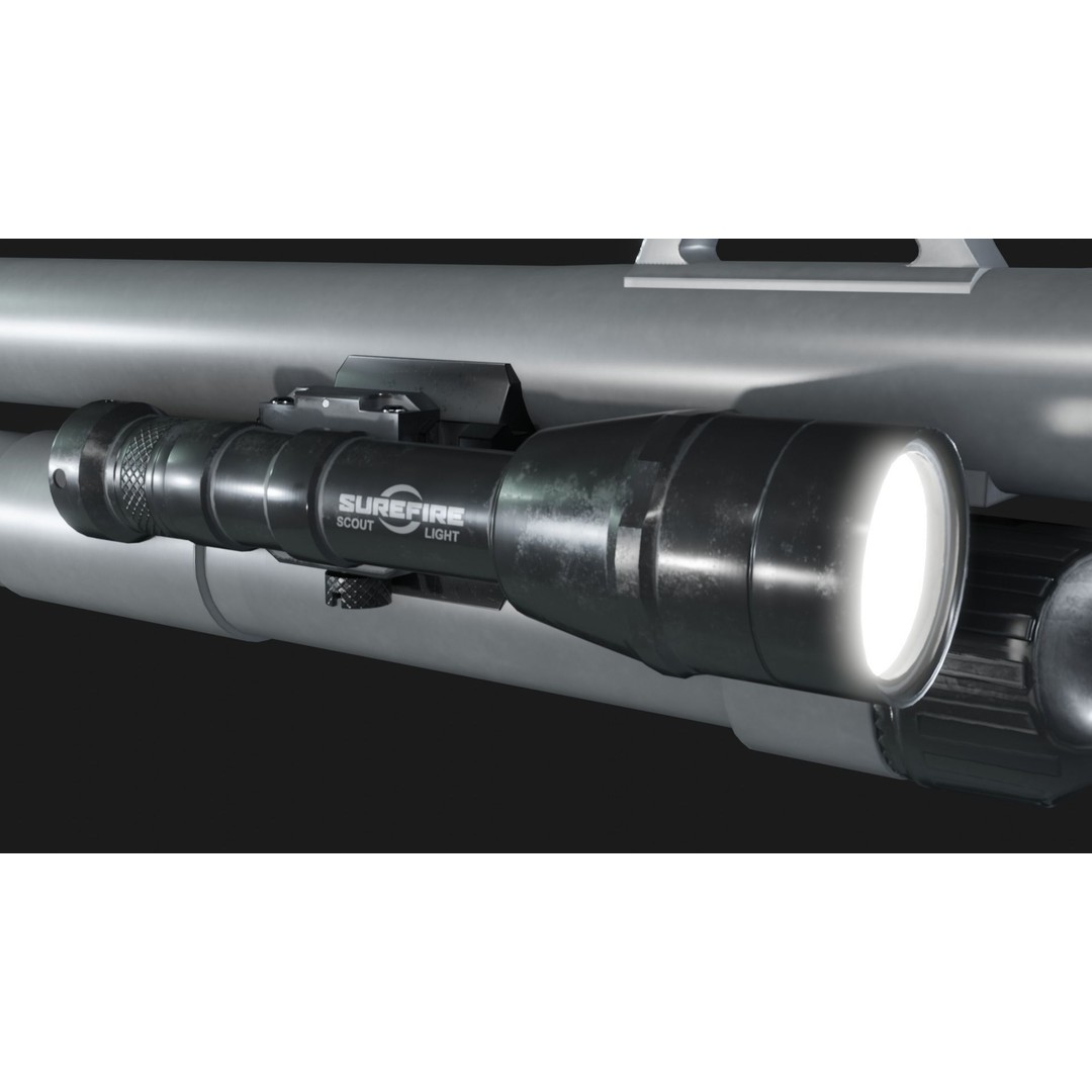 TTI Benelli M4 Super 90 3D Model – Low Poly Game Asset, FBX/OBJ - View 7