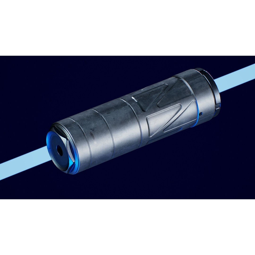 Vox K2 Suppressor 3D Model – Low Poly Game Ready Asset, FBX, OBJ
