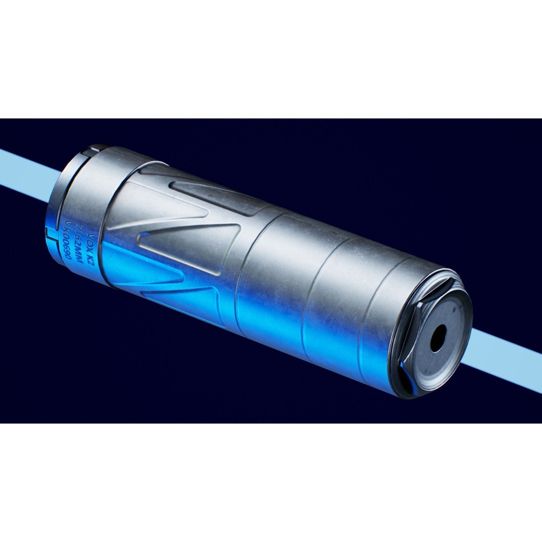 Vox K2 Suppressor 3D Model – Low Poly Game Ready Asset, FBX, OBJ - View 11