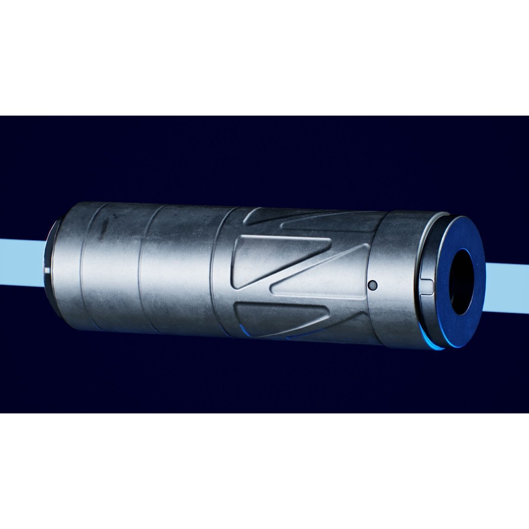 Vox K2 Suppressor 3D Model – Low Poly Game Ready Asset, FBX, OBJ - View 12