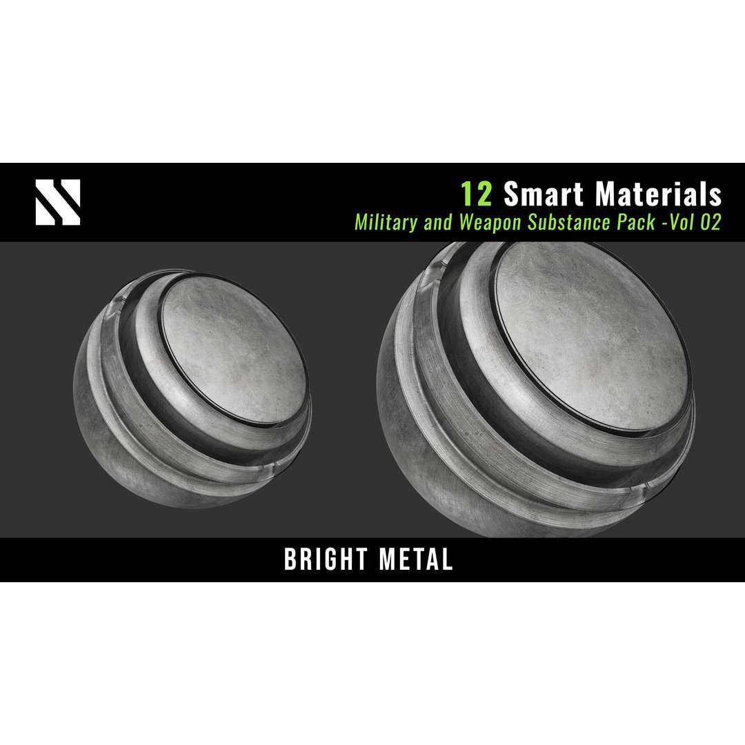 Military and Weapon Smart Materials 3D Model – PBR Textures for Substance Painter - View 12