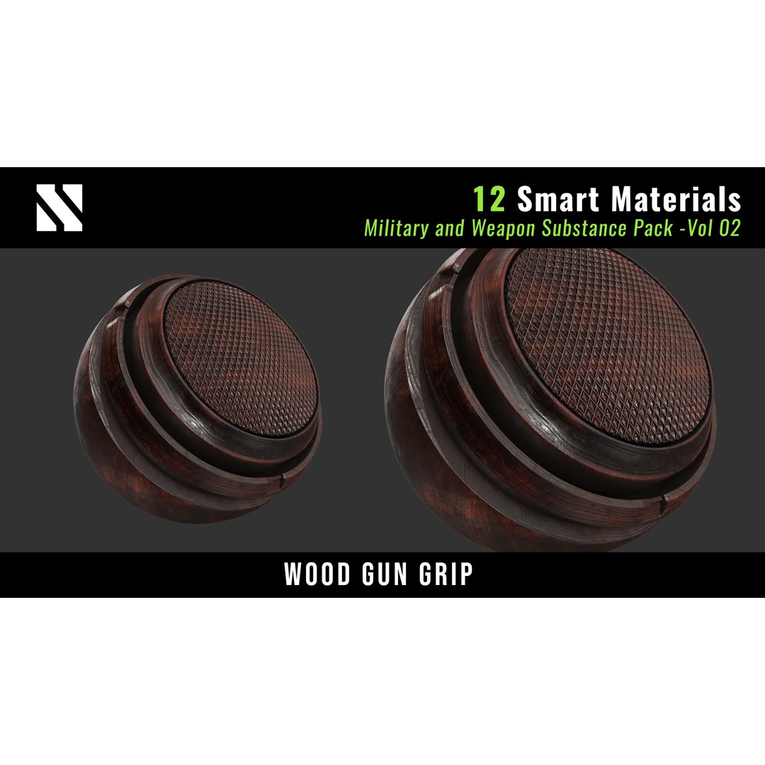 Military and Weapon Smart Materials 3D Model – PBR Textures for Substance Painter - View 13