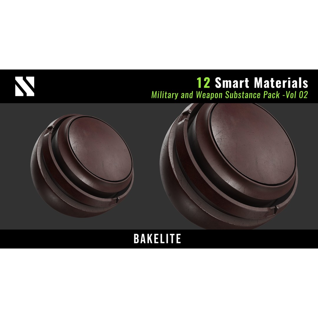 Military and Weapon Smart Materials 3D Model – PBR Textures for Substance Painter - View 4