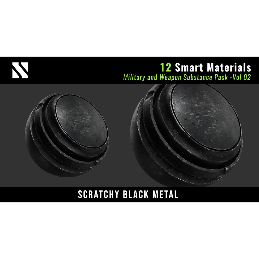 Military and Weapon Smart Materials 3D Model – PBR Textures for Substance Painter - View 8