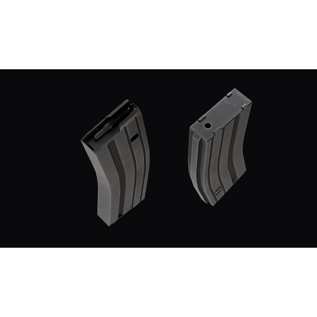 M4A1 Assault Rifle 3D Model – Low Poly Game Ready PBR Asset, FBX - View 24