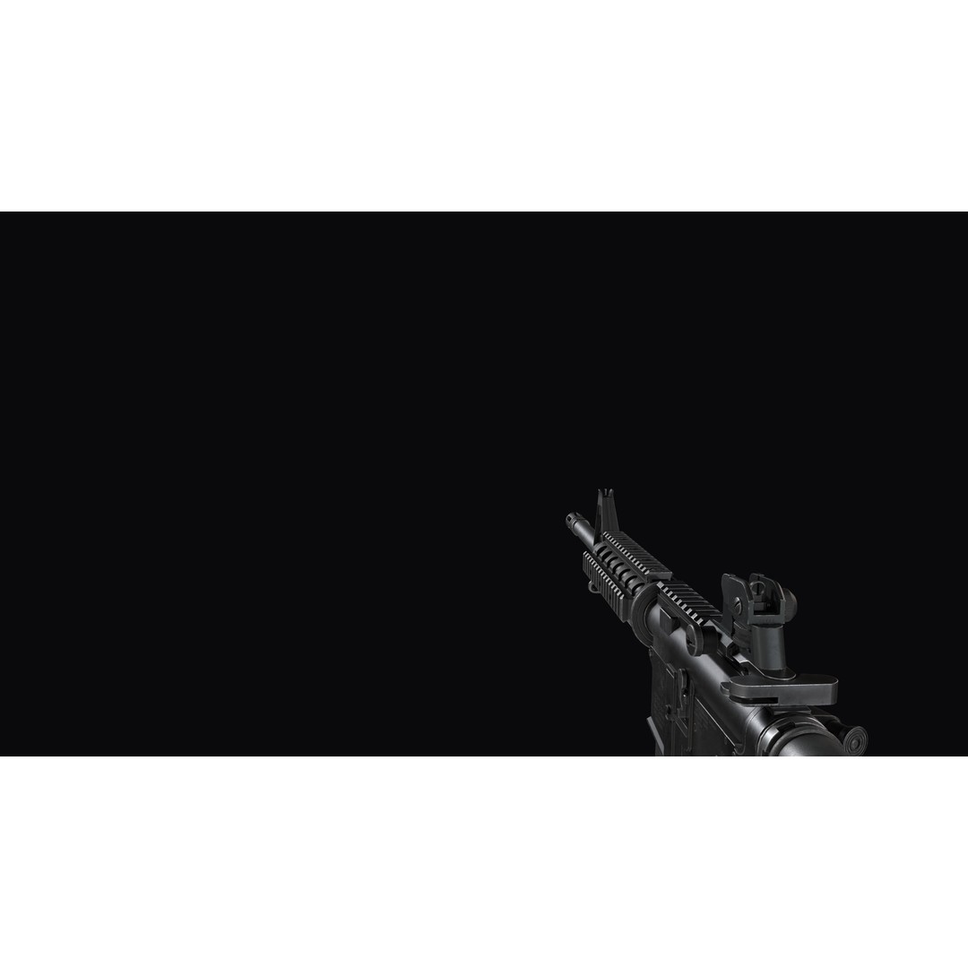 M4A1 Assault Rifle 3D Model – Low Poly Game Ready PBR Asset, FBX - View 25