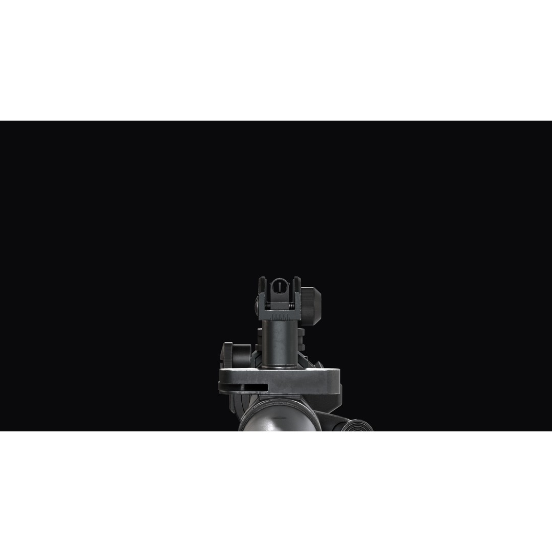 M4A1 Assault Rifle 3D Model – Low Poly Game Ready PBR Asset, FBX - View 28