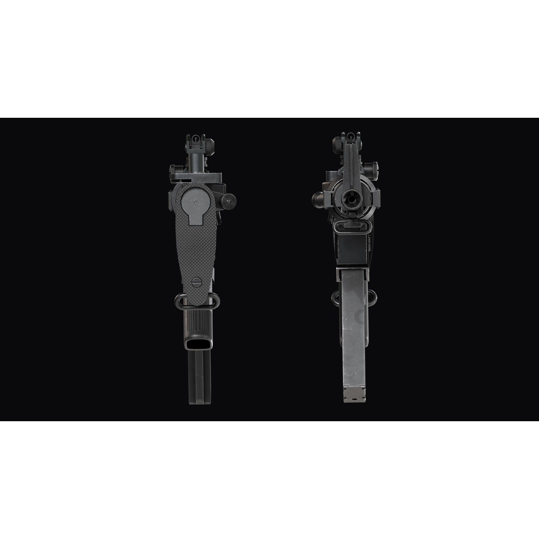 M4A1 Assault Rifle 3D Model – Low Poly Game Ready PBR Asset, FBX - View 32