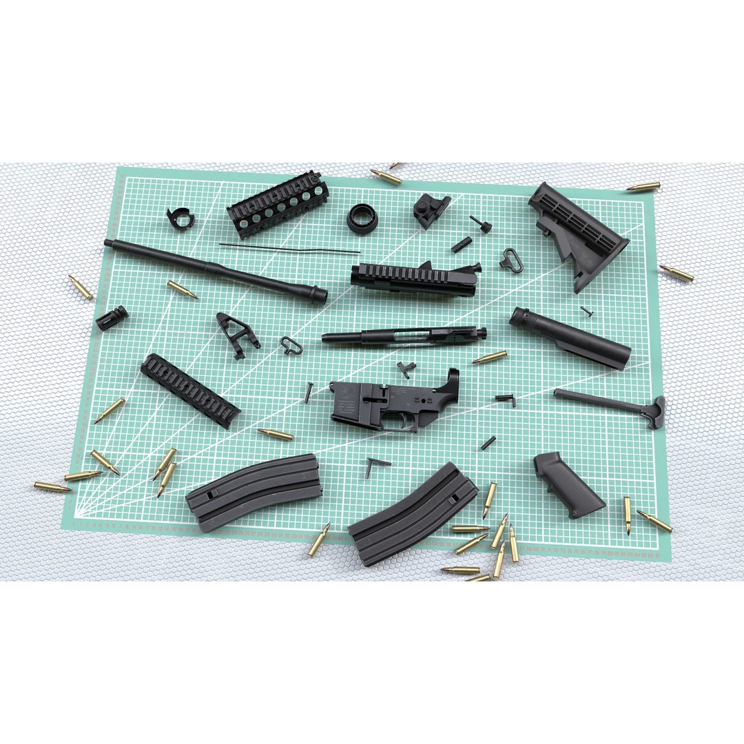 M4A1 Assault Rifle 3D Model – Low Poly Game Ready PBR Asset, FBX - View 6