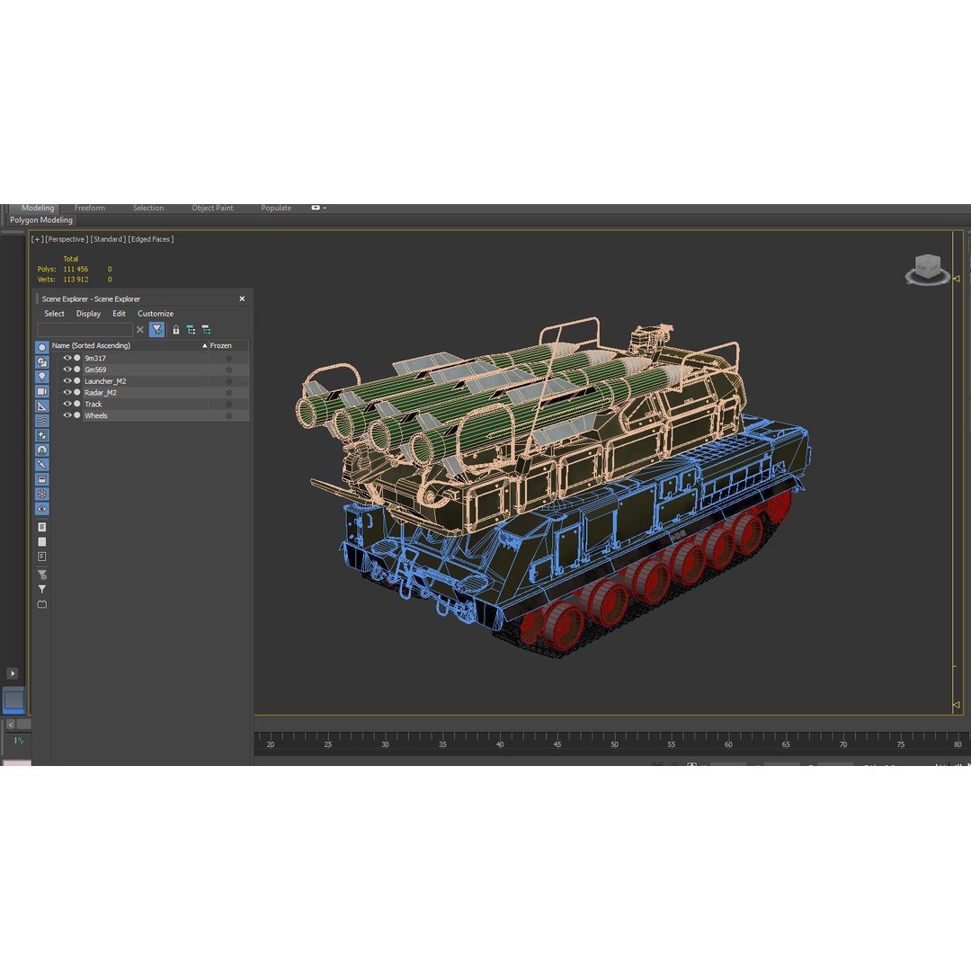 Buk M2 3D Model – PBR Military Surface-to-Air Missile System, FBX - View 18