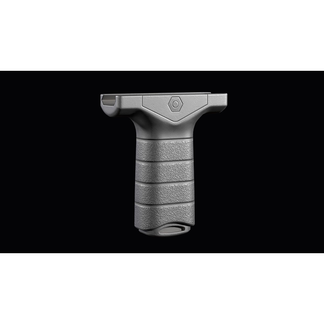 Stark SE-3 Short Vertical Grip 3D Model – Low Poly Game Asset, FBX - View 10