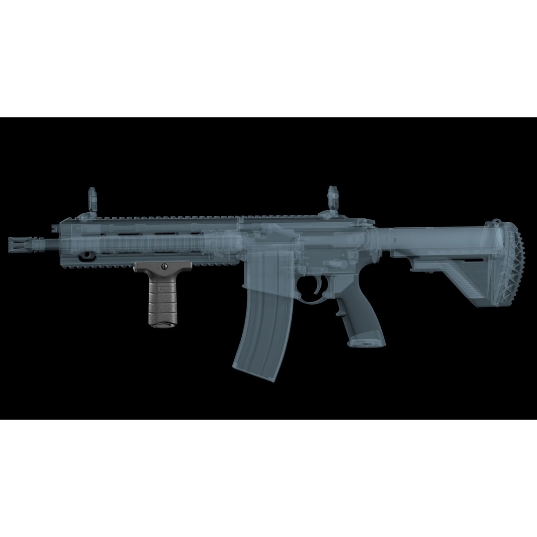 Stark SE-3 Short Vertical Grip 3D Model – Low Poly Game Asset, FBX - View 4