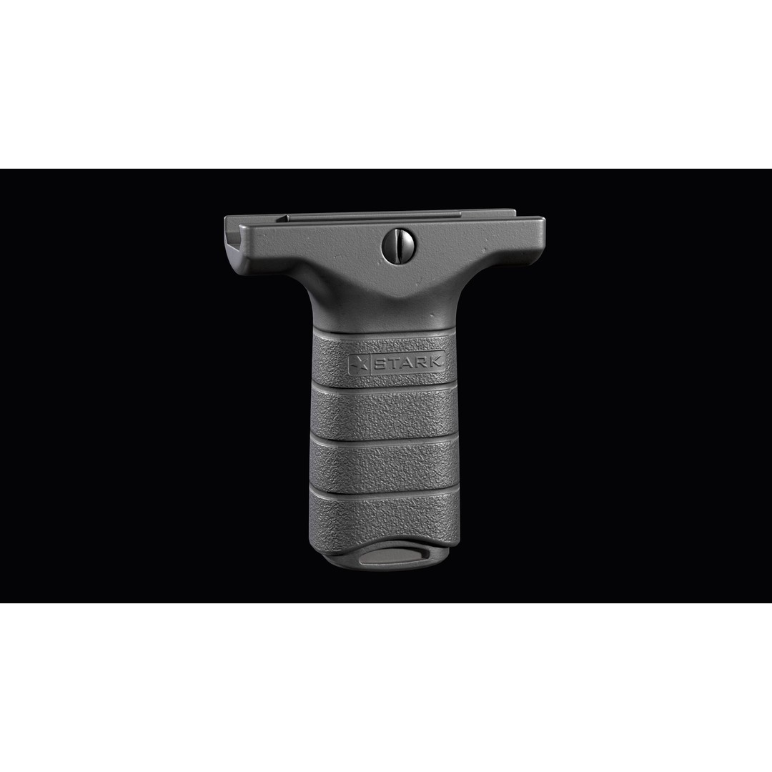 Stark SE-3 Short Vertical Grip 3D Model – Low Poly Game Asset, FBX - View 8