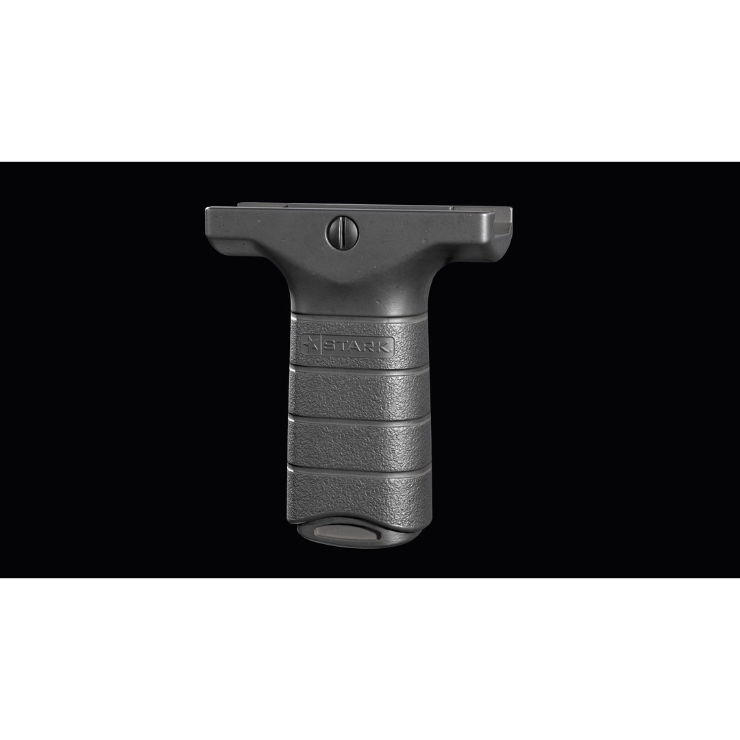 Stark SE-3 Short Vertical Grip 3D Model – Low Poly Game Asset, FBX - View 9