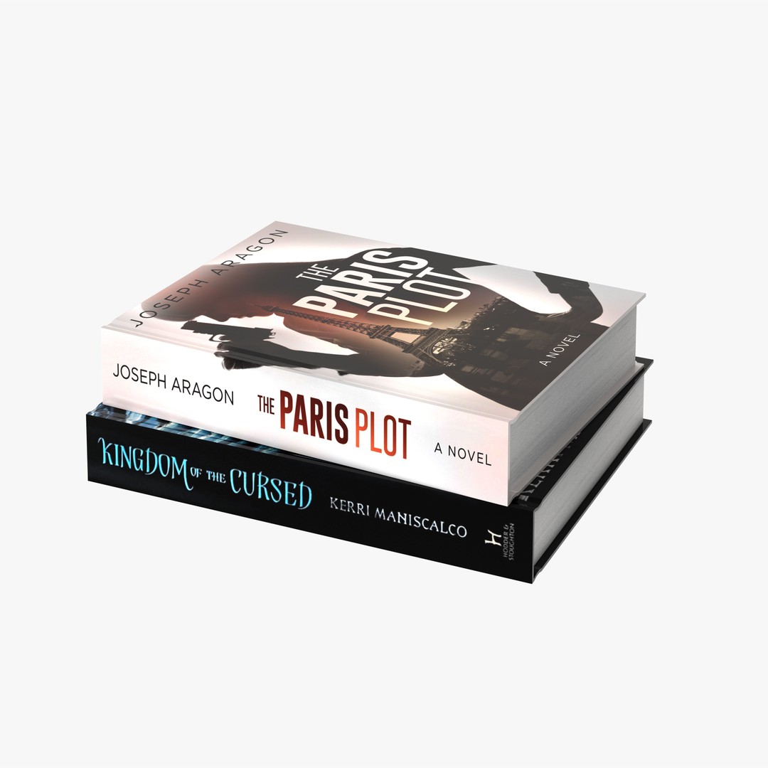 Books Collection 3D Model – Low Poly Game Asset, PBR Textures - View 6